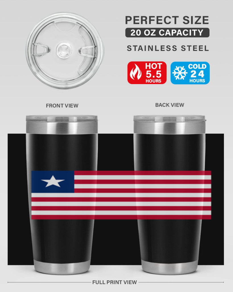 Liberia 101#- world flags- Tumbler