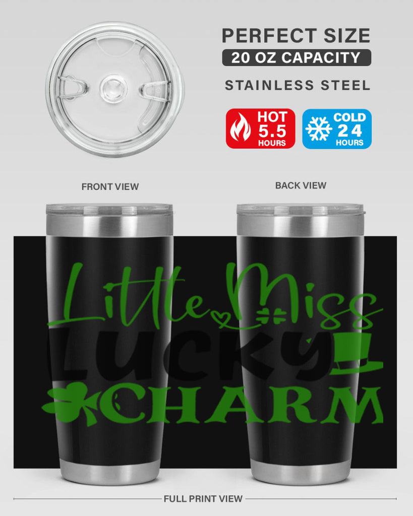 Little Miss Lucky Charm Style 154#- St Patricks Day- Tumbler