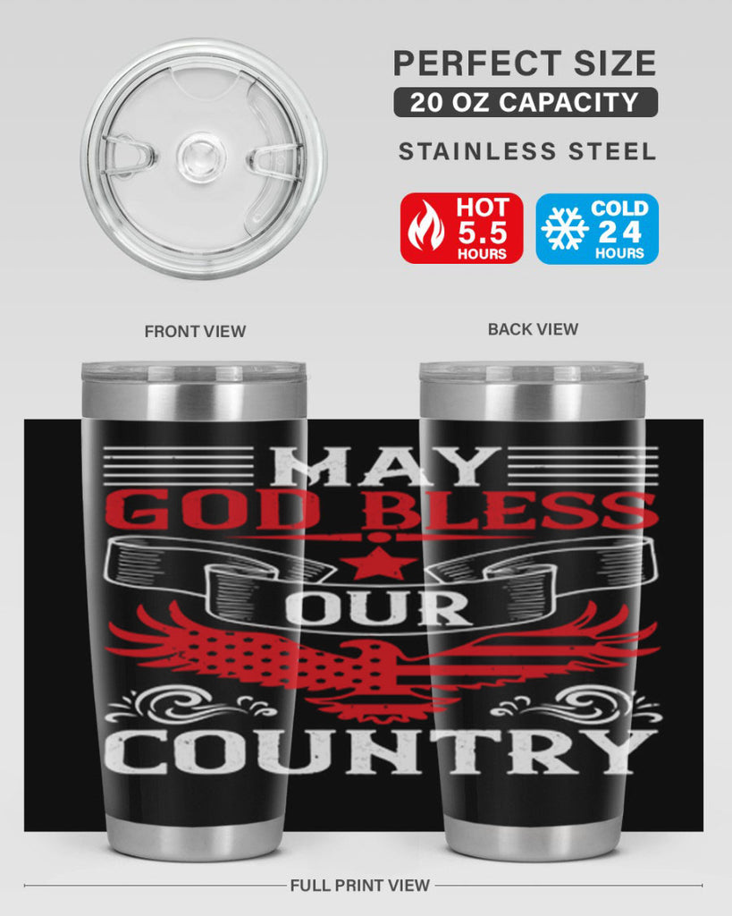 May God bless our country Style 133#- Fourt Of July- Tumbler