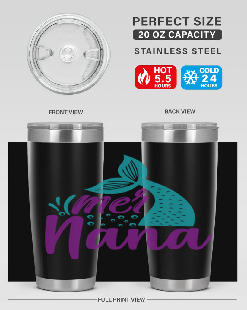 Mer Nana 343#- mermaid- Tumbler