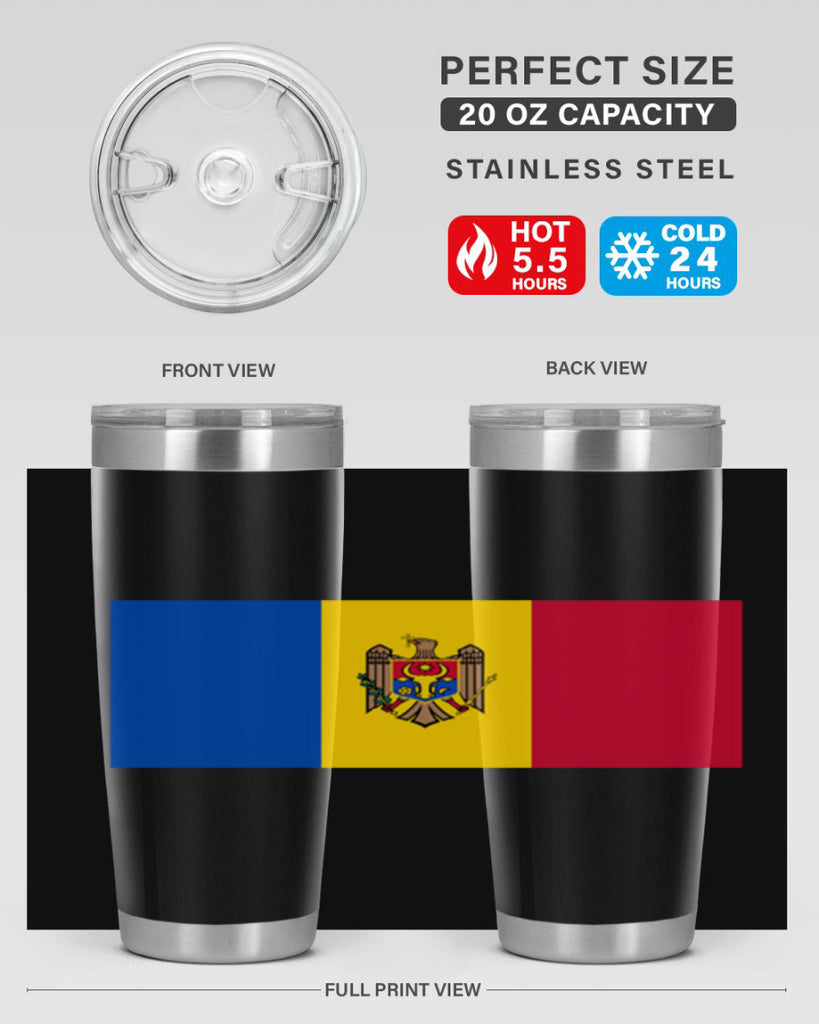 Moldova 85#- world flags- Tumbler