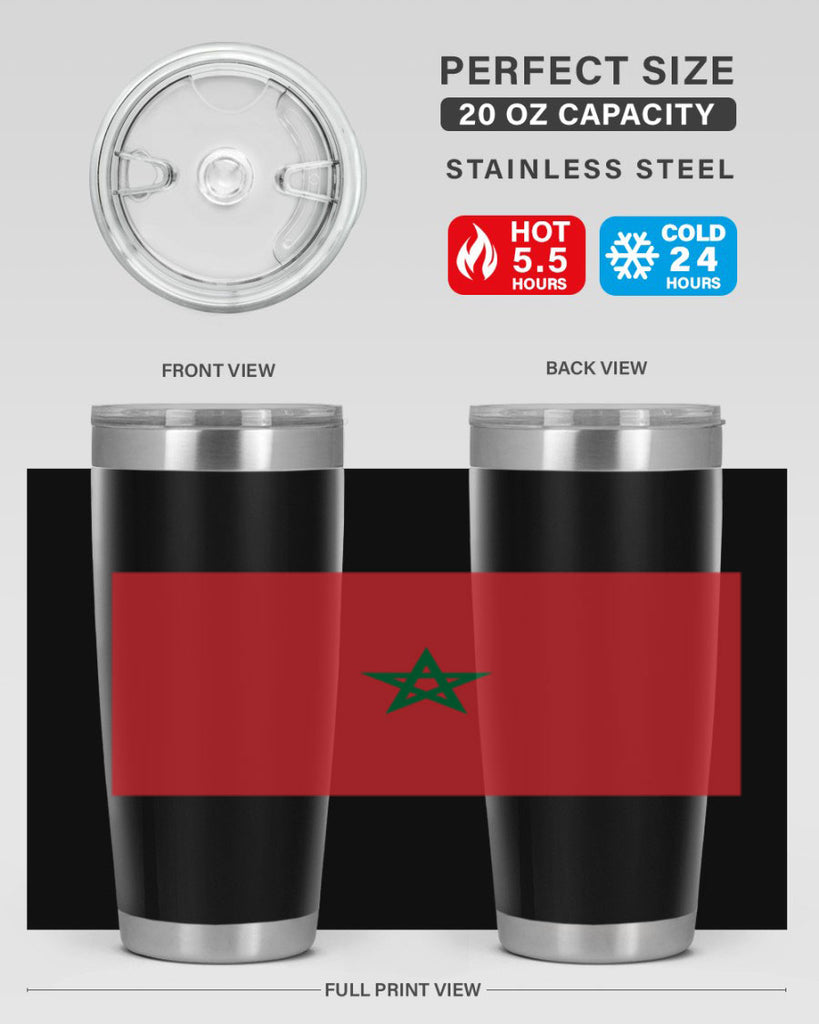 Morocco 81#- world flags- Tumbler