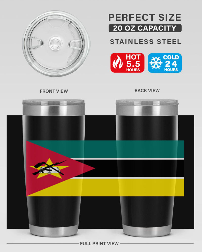 Mozambique 80#- world flags- Tumbler
