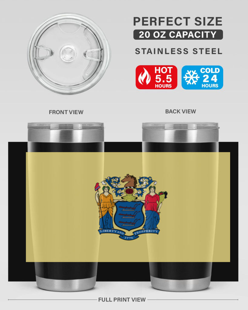 New Jersey 22#- Us Flags- Tumbler