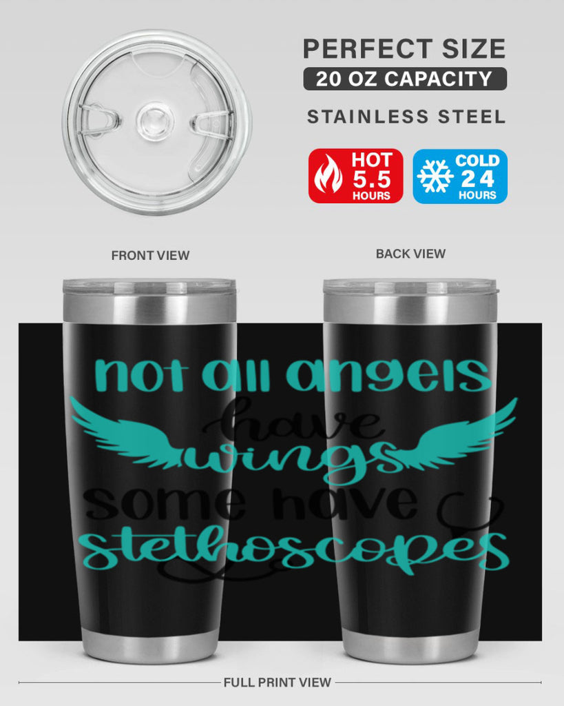 Not All Angels Have Style Style 127#- nurse- tumbler