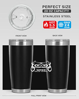 Owl Lover Wise Old Owl A TurtleRabbit 13#- owl- Tumblers
