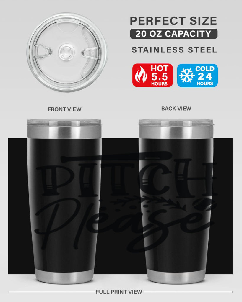 Pitch Please 2037#- baseball- Tumbler