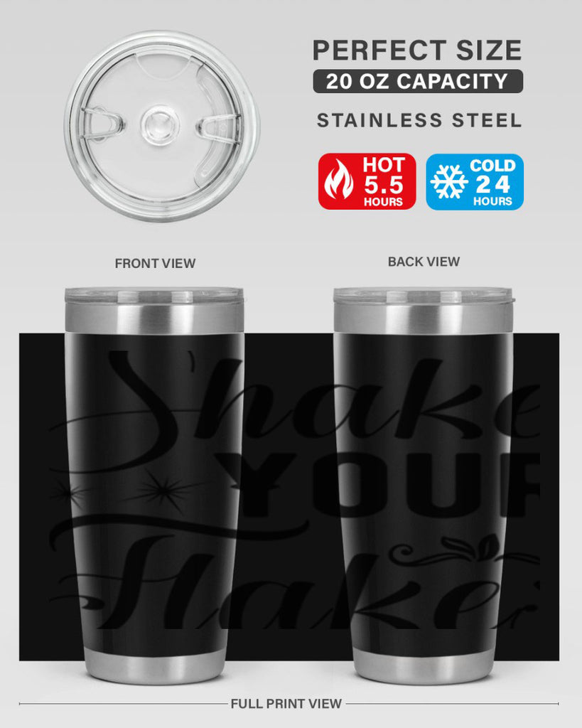 Shake Your Flakes 362#- winter- Tumbler
