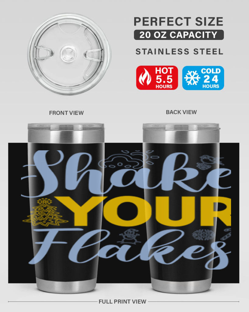 Shake your flakes361#- winter- Tumbler