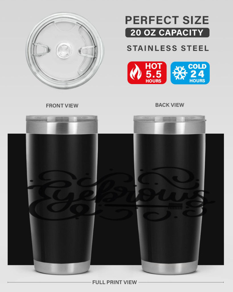 SingleEyebrows Style 28#- make up- Tumbler