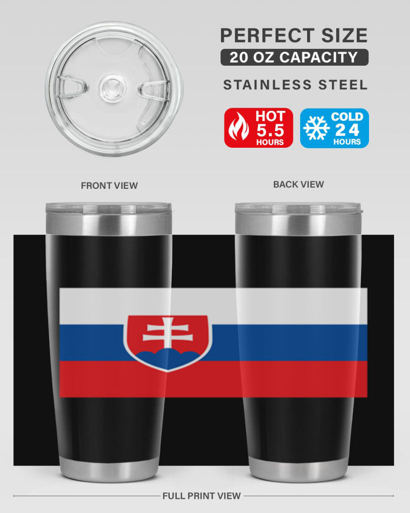 Slovakia 40#- world flags- Tumbler