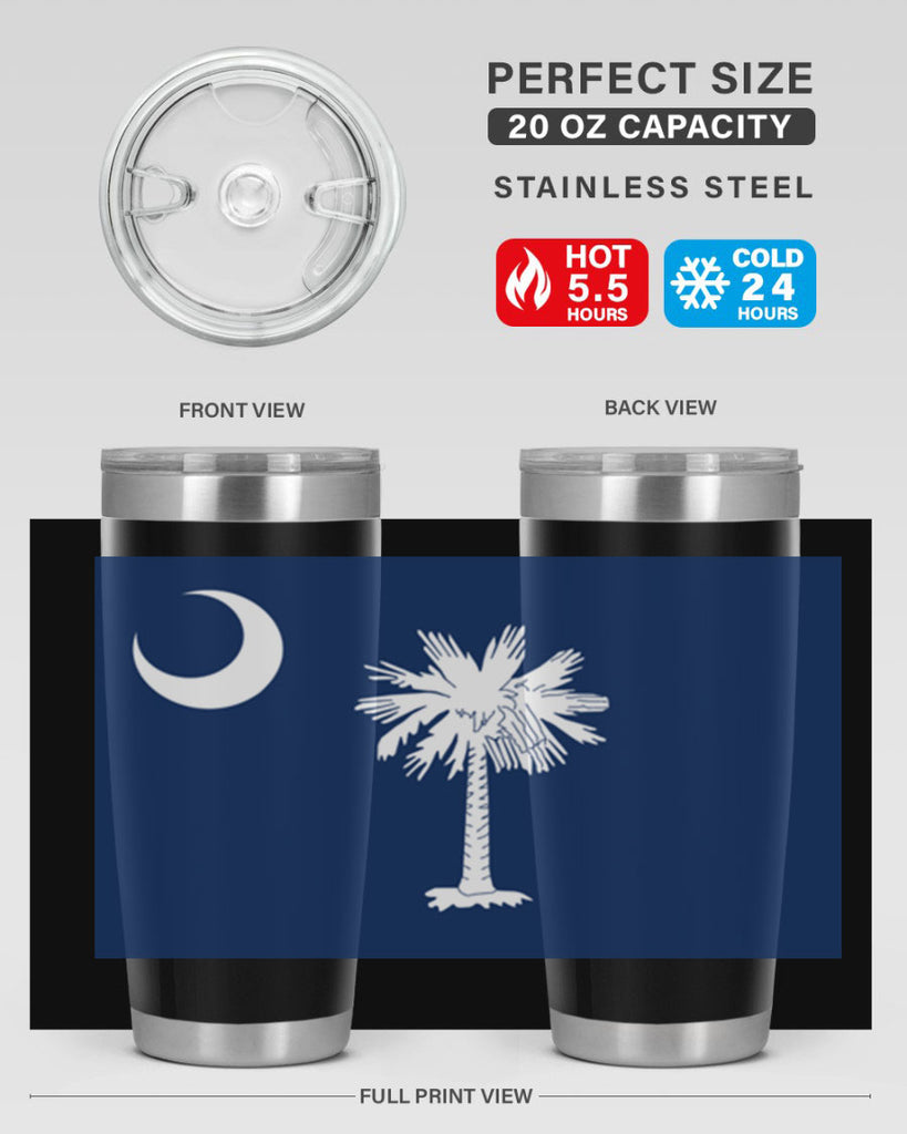 South Carolina 12#- Us Flags- Tumbler