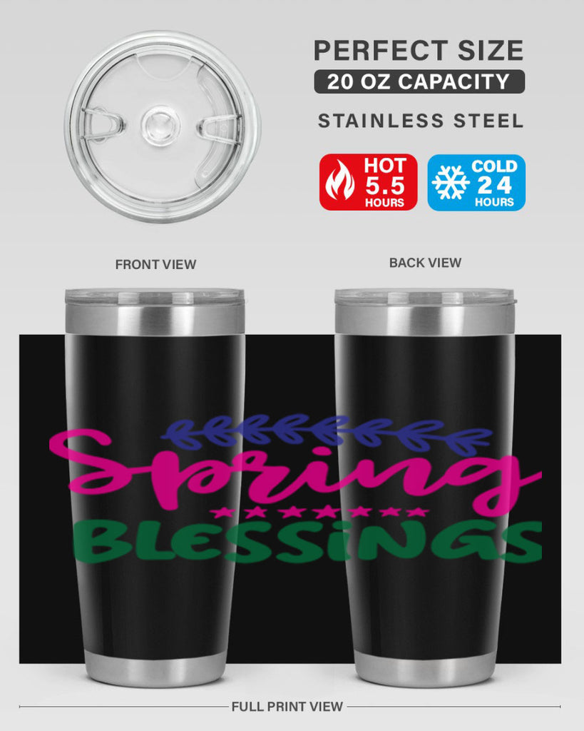 Spring Blessings 419#- spring- Tumbler