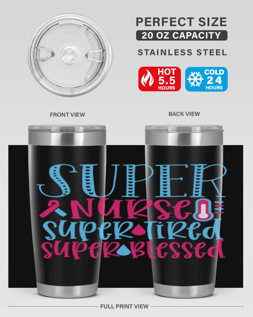 Super Nurse Super Tired Style 346#- nurse- tumbler