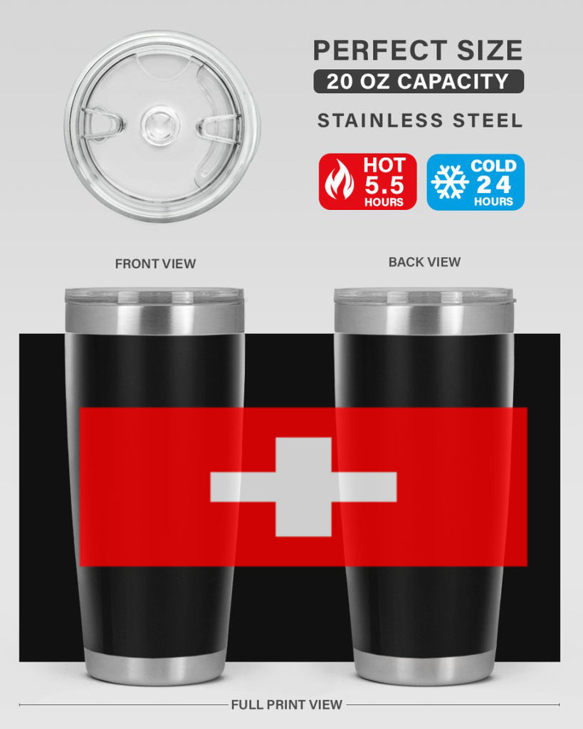 Switzerland 28#- world flags- Tumbler