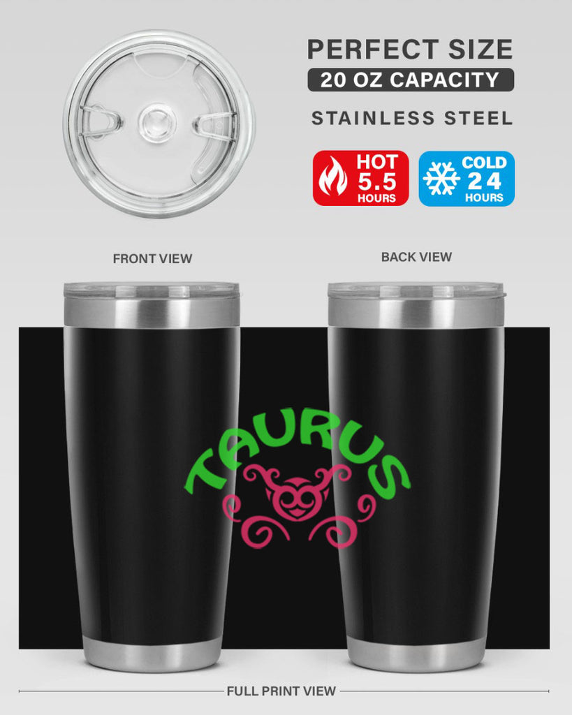 Taurus 493#- zodiac- Tumbler