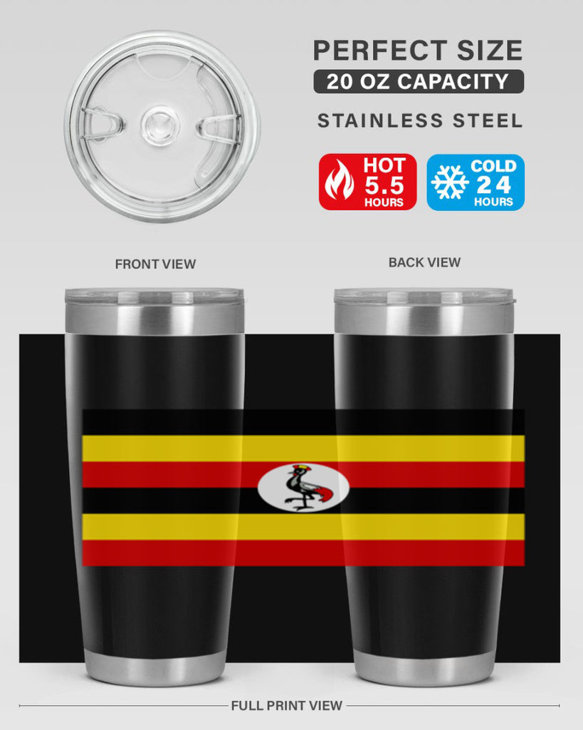 Uganda 14#- world flags- Tumbler