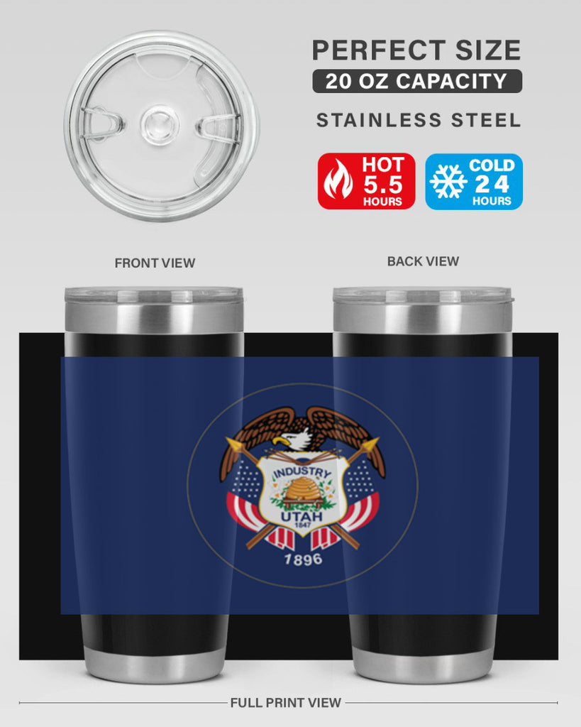 Utah 8#- Us Flags- Tumbler