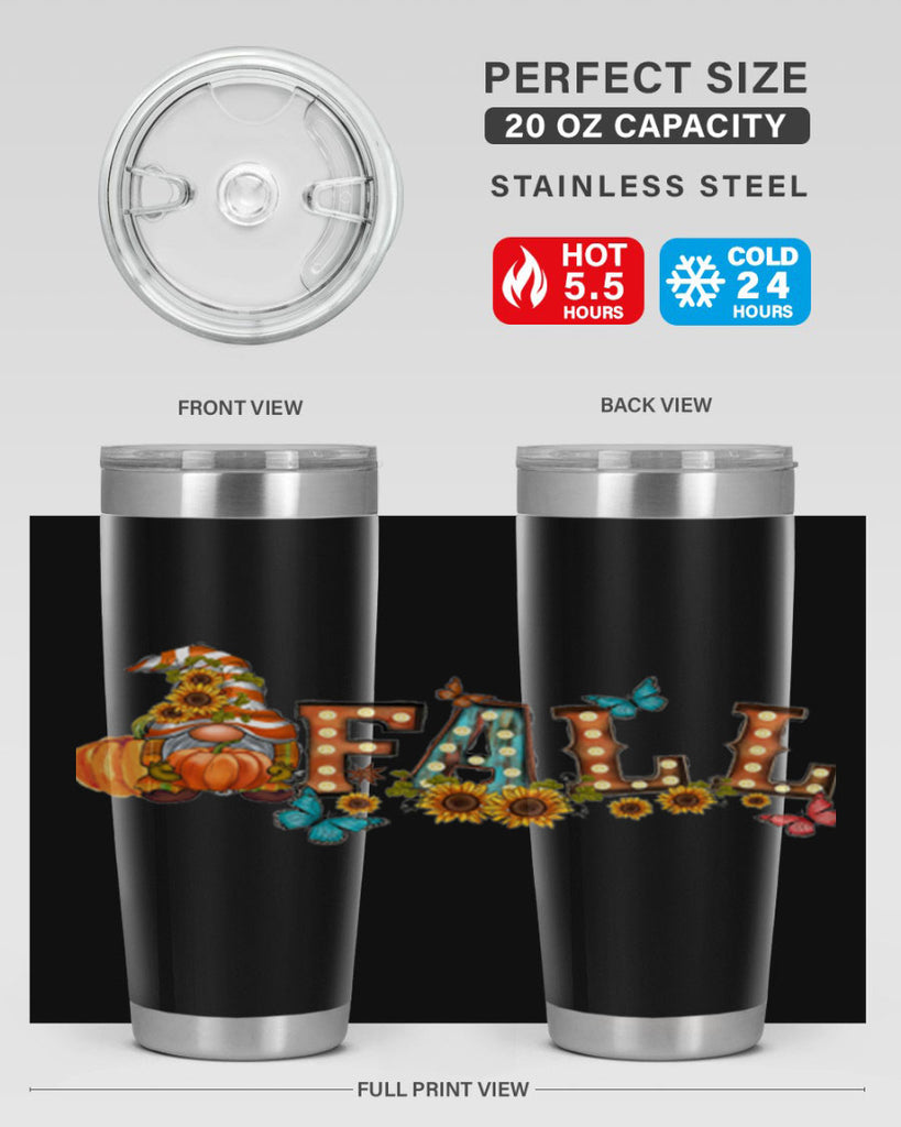 VintageFallGnome 626#- fall- Tumbler