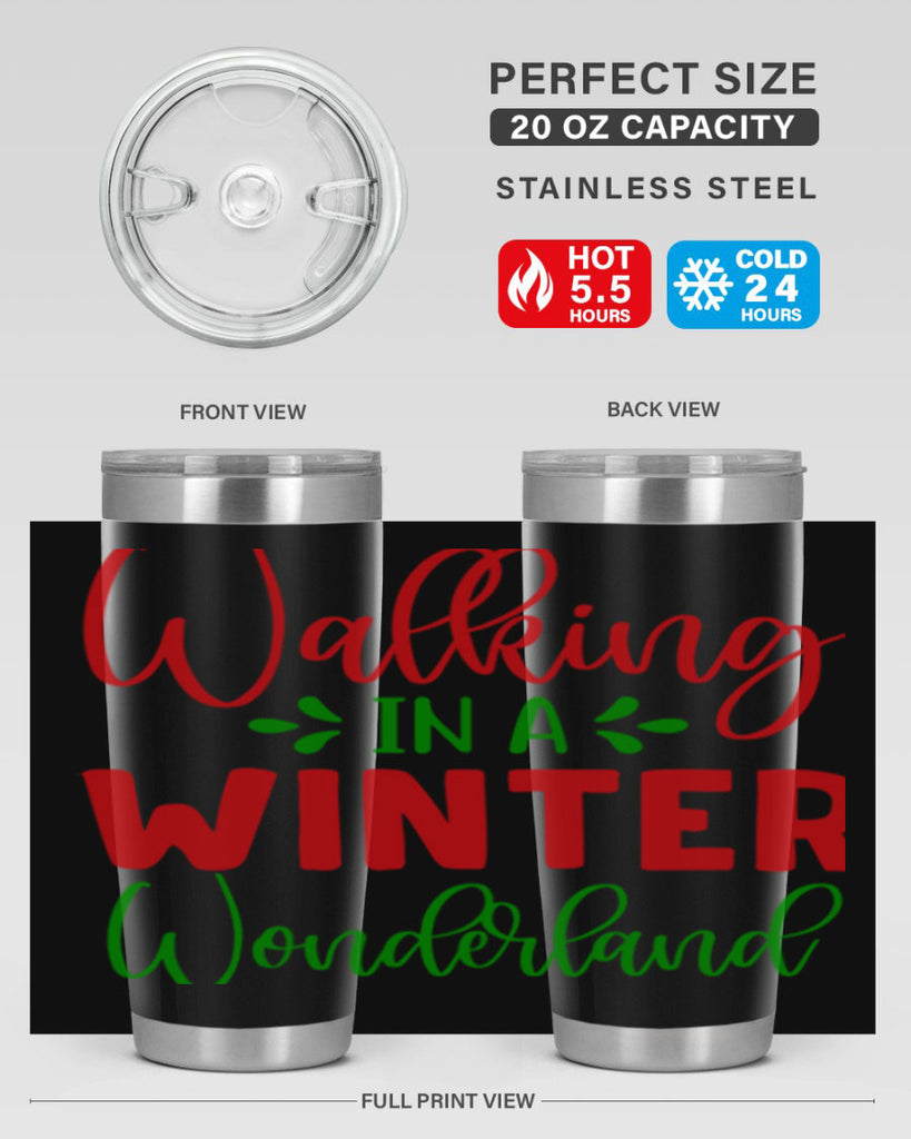 Walking in a Winter Wonderland 436#- winter- Tumbler
