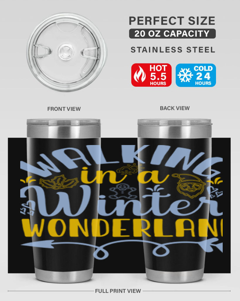Walking in a winter wonderland440#- winter- Tumbler