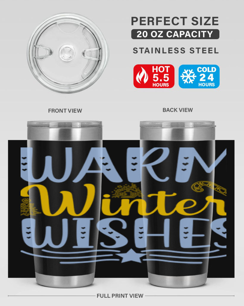 Warm winter wishes 449#- winter- Tumbler