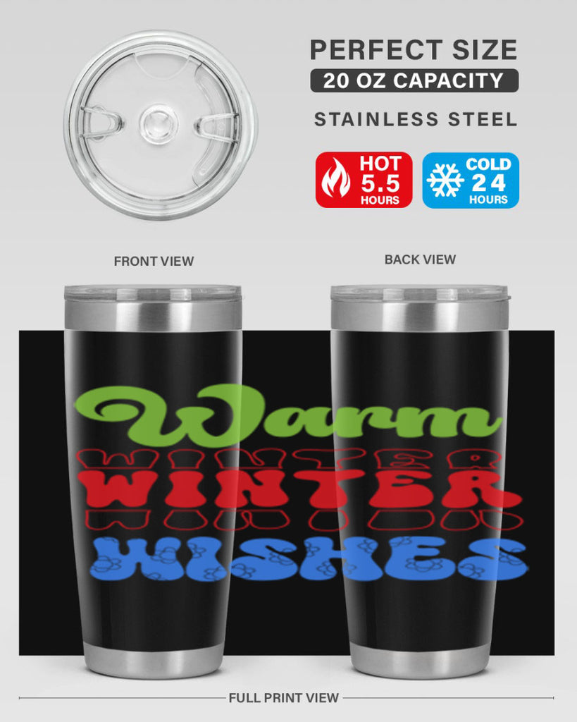 Warm winter wishes 458#- winter- Tumbler