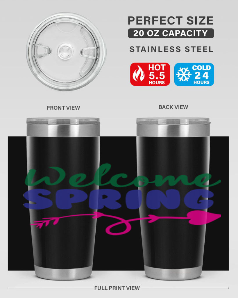 Welcome Spring 581#- spring- Tumbler