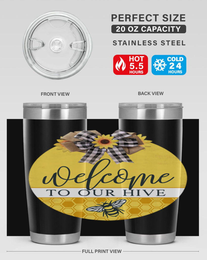 Welcome to our Hive complete yellow Mockup589#- spring- Tumbler