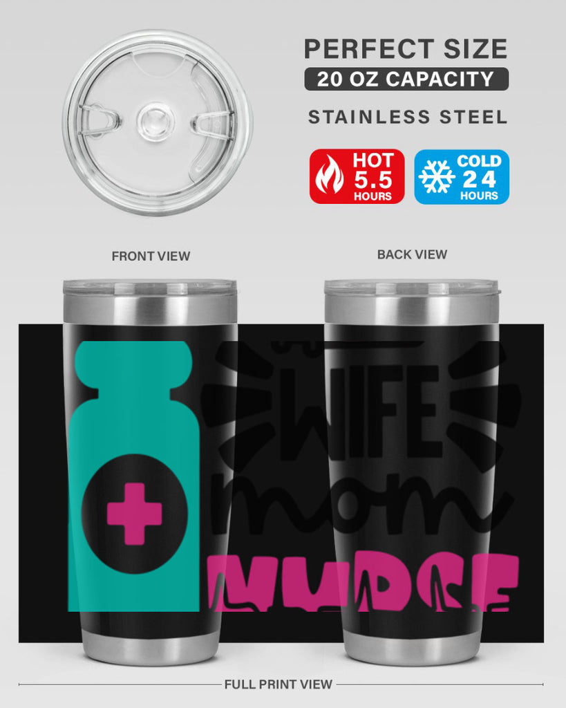 Wife Mom Nurse Style Style 10#- nurse- tumbler