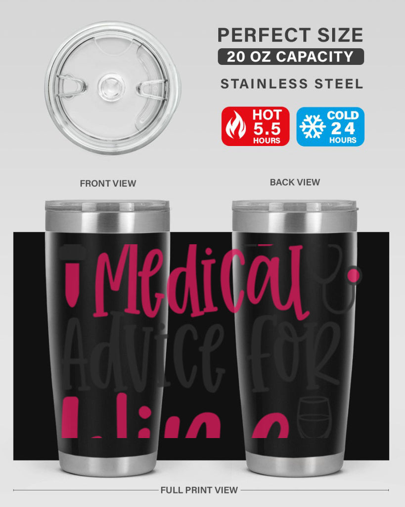 Will Trade Medical Advice for Wine Style 344#- nurse- tumbler