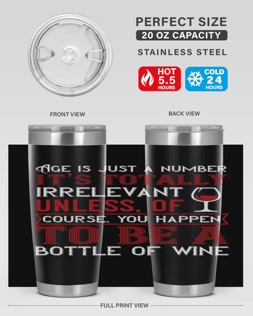age is just a number its totaly 92#- wine- Tumbler