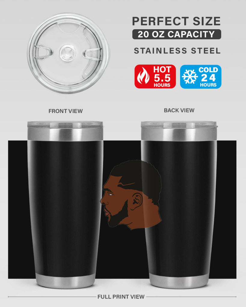black man 26#- black men - boys- tumbler