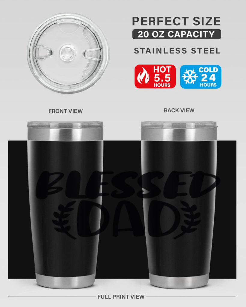 blessed dad 36#- dad- Tumbler