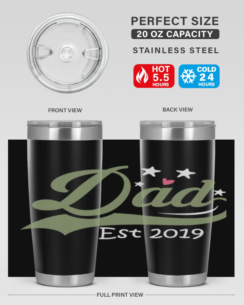 dad est 101#- fathers day- Tumbler