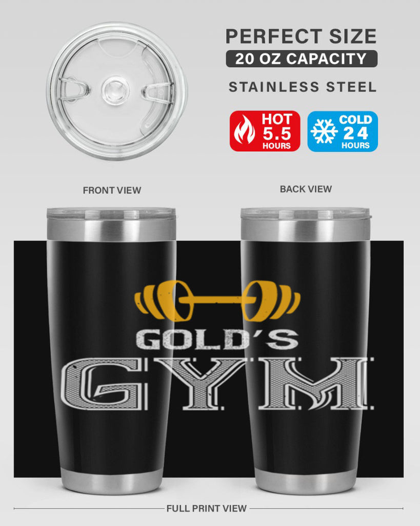 gold gym 101#- gym- Tumbler