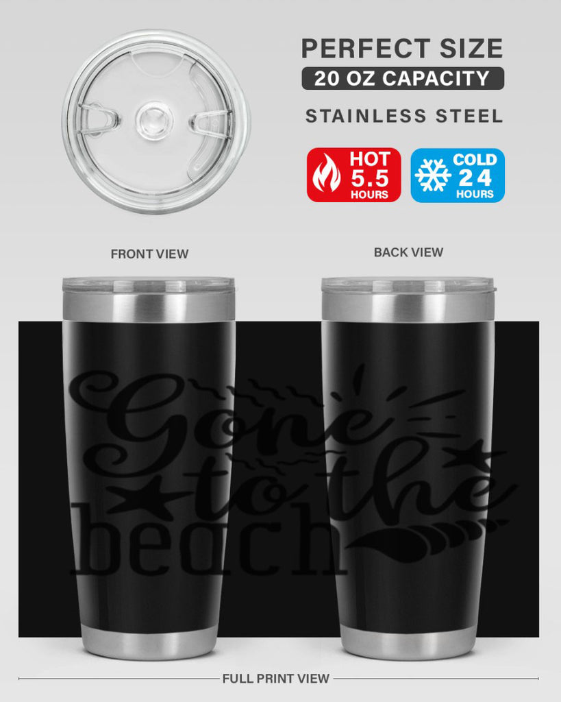 gone to the beach Style 100#- summer- Tumbler