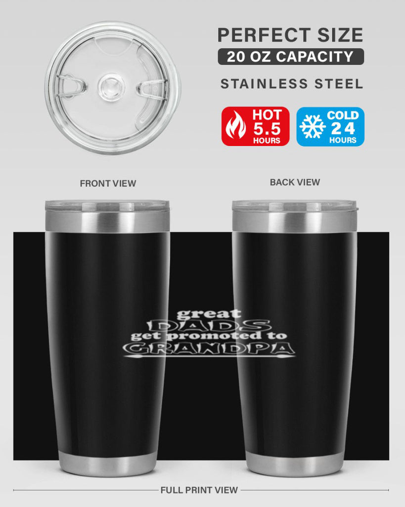 great dads get promoted to 10#- dad- Tumbler