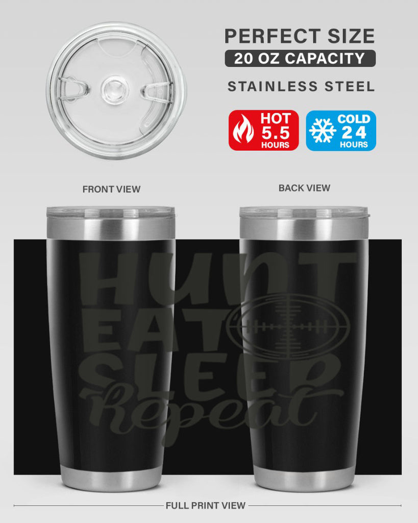 hunt eat sleep repeat 11#- hunting- Tumbler