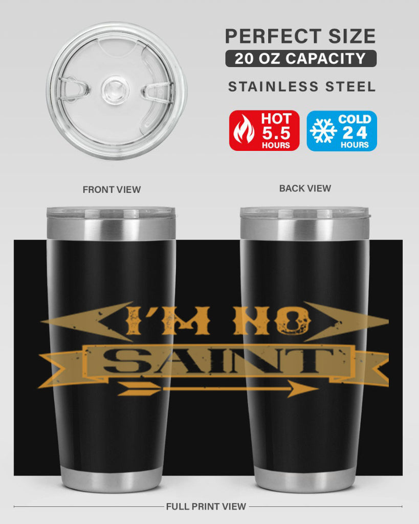 i’m no saint 59#- mardi gras- Tumbler