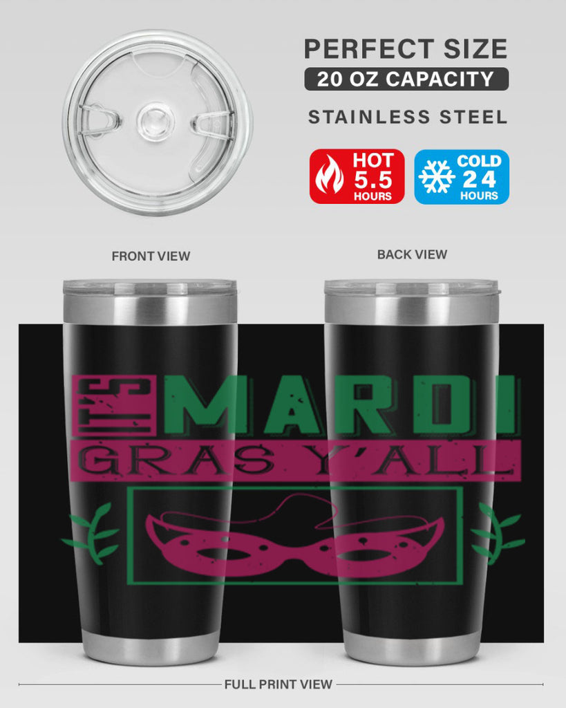it’s mardi gras y’all 60#- mardi gras- Tumbler