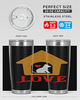 love Style 161#- dog- Tumbler