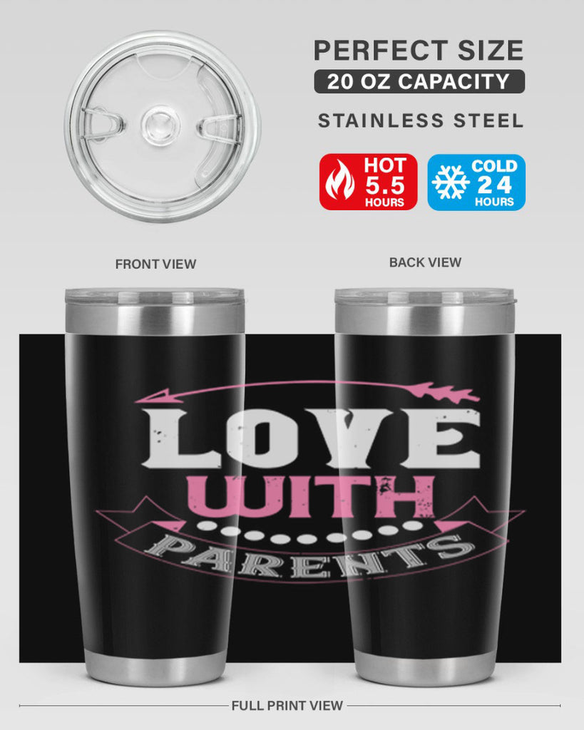 love with parents 43#- valentines day- Tumbler