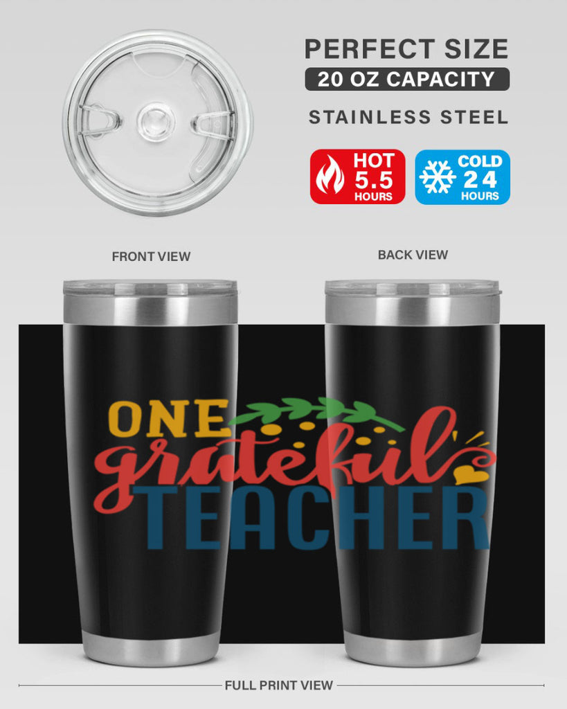 one grateful teacher Style 167#- teacher- tumbler