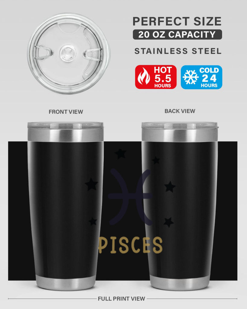 pisces 355#- zodiac- Tumbler