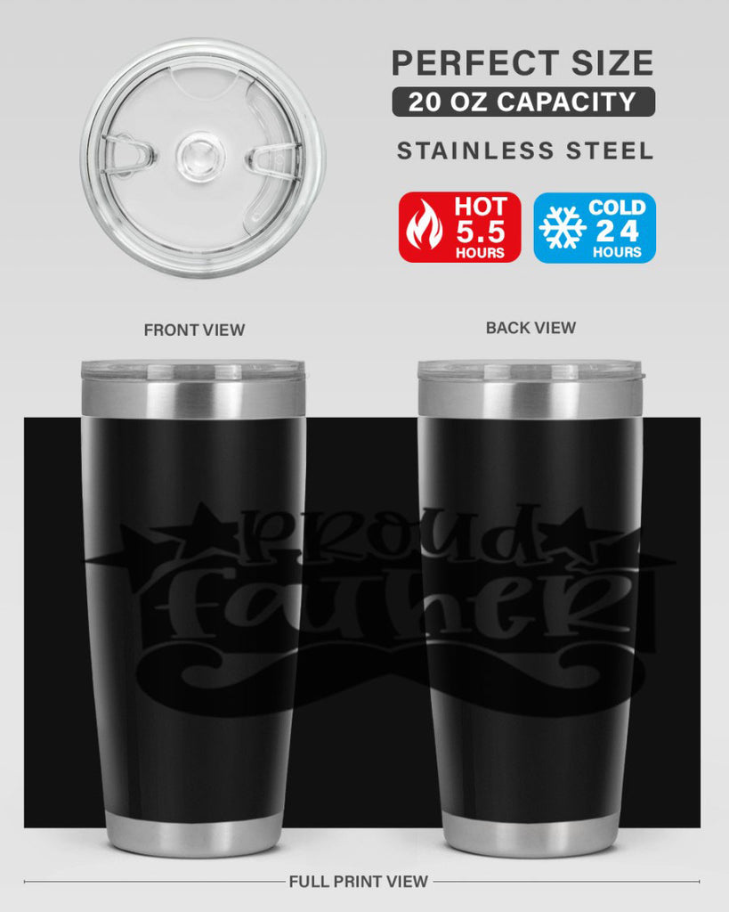 proud father 21#- fathers day- Tumbler