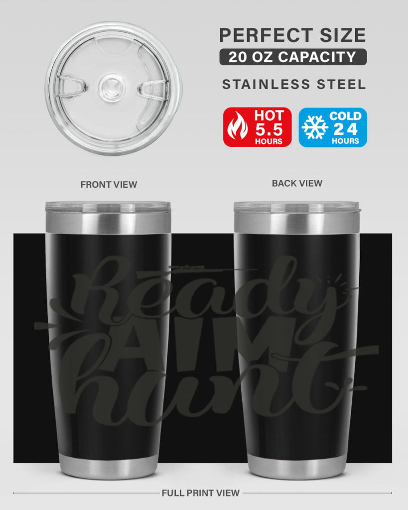 ready aim hunt 4#- hunting- Tumbler