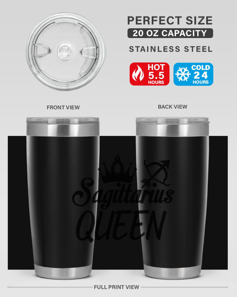 sagittarius queen 412#- zodiac- Tumbler