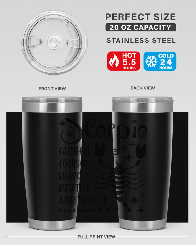 scorpio 431#- zodiac- Tumbler