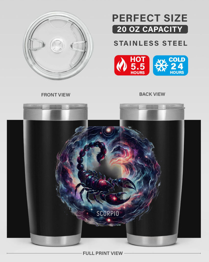 scorpio 461#- zodiac- Tumbler